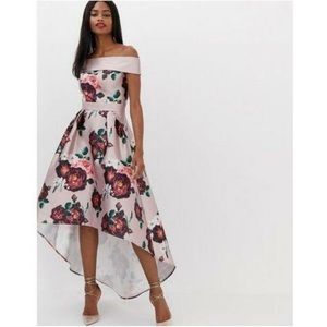 NEW CHI CHI LONDON Bandeau Pandora Midi floral dress size UK 10 US 6